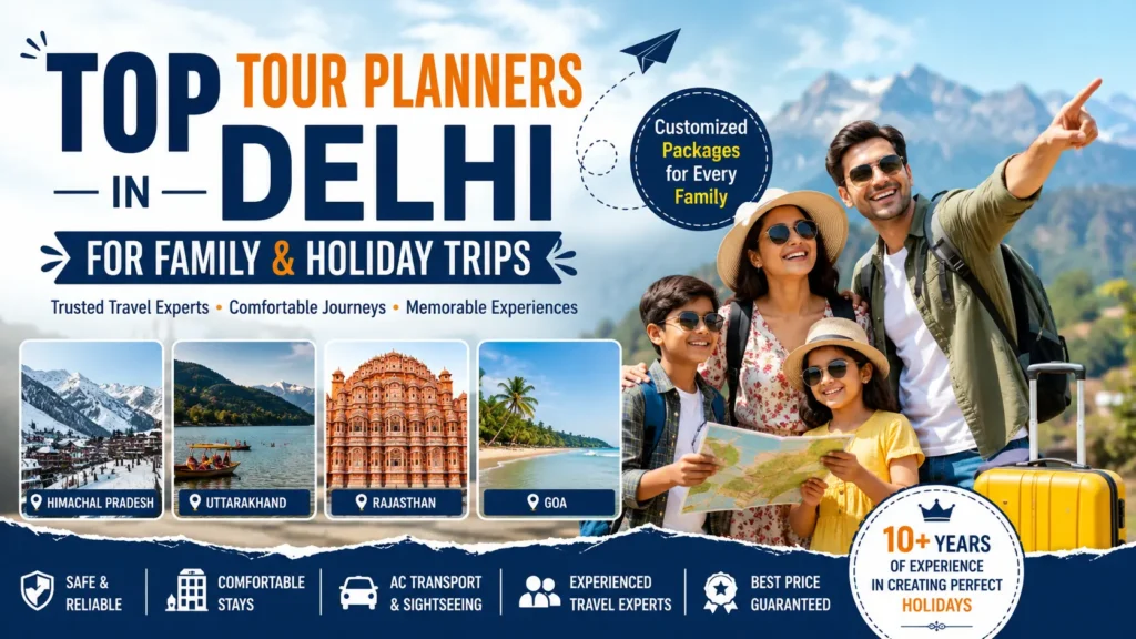 Top Tour Planners in Delhi for Family & Holiday Trips